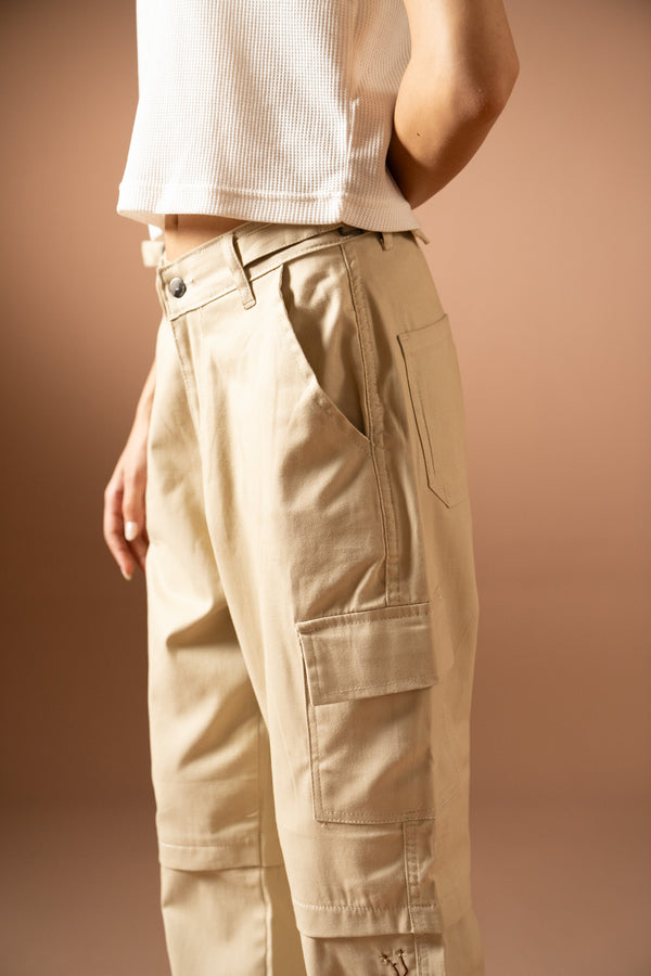 Embroidered cargo pants