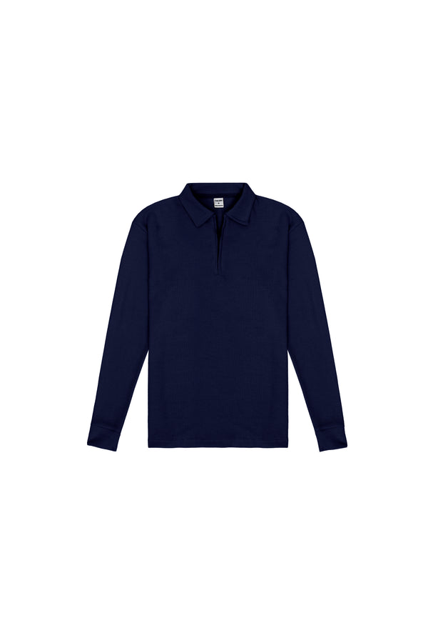 Knitted Urban Polo - Blue